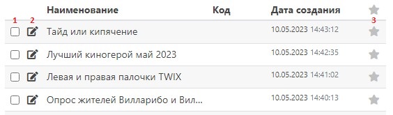 Список анкет
